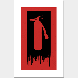 Dripy color extinguisher graffiti Design Posters and Art